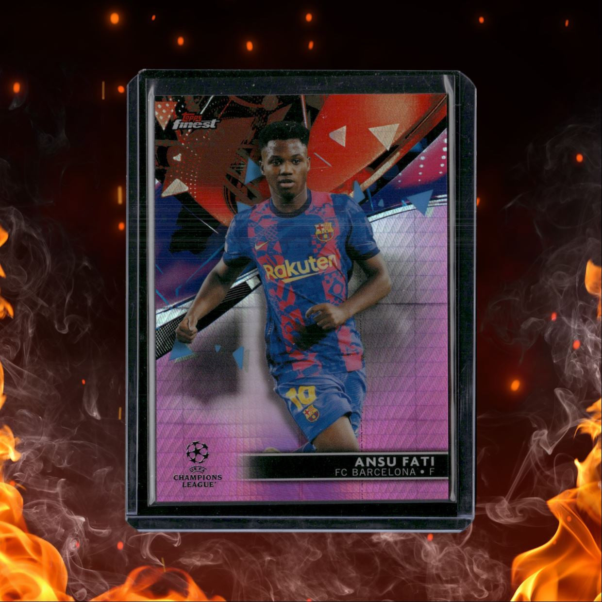 2021 Topps Finest UEFA Ansu Fati Pink 044/125 #83