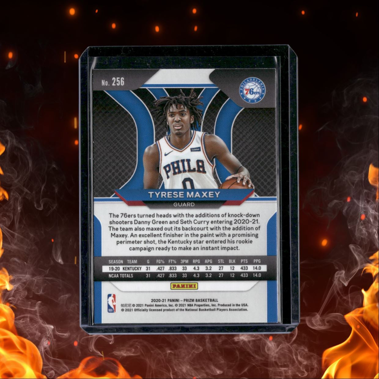 2020-21 Panini Prizm Tyrese Maxey Rookie #256