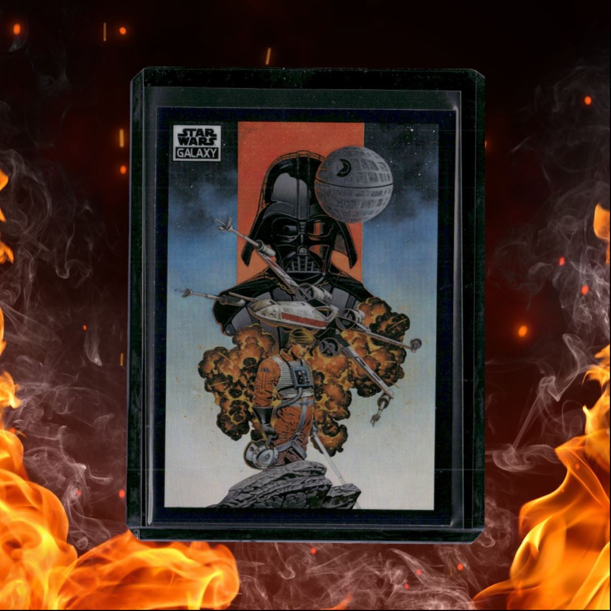 2022 Topps Star Wars Galaxy Chrome The Shadow of the Dark Lord Vader / Luke