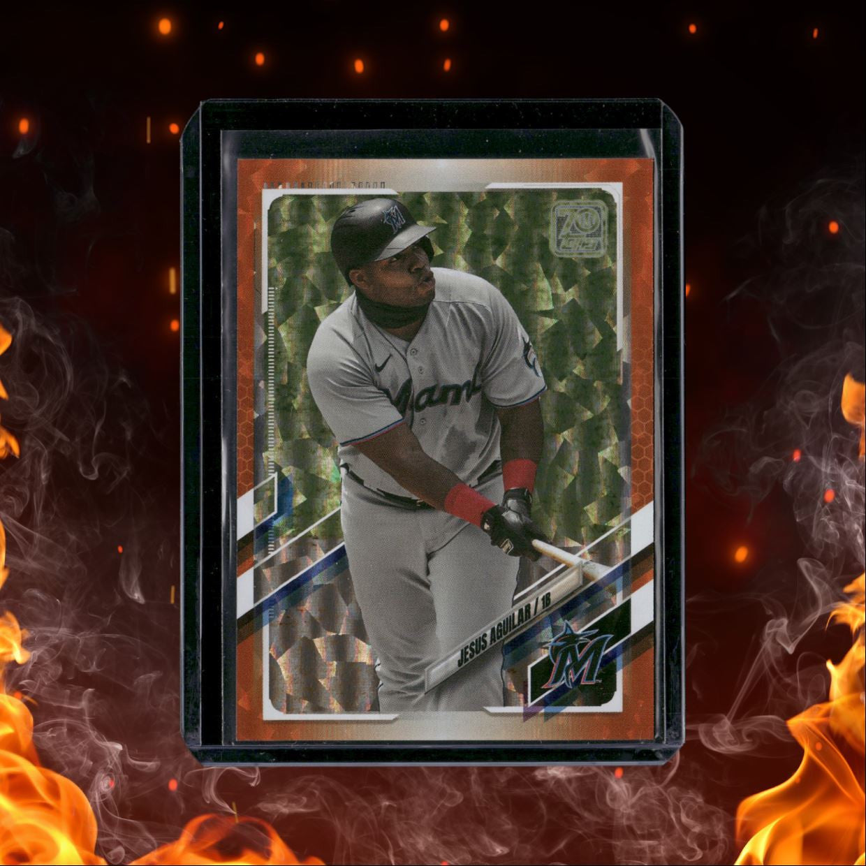 2021 Topps Orange Jesus Aguilar 191/299 #164