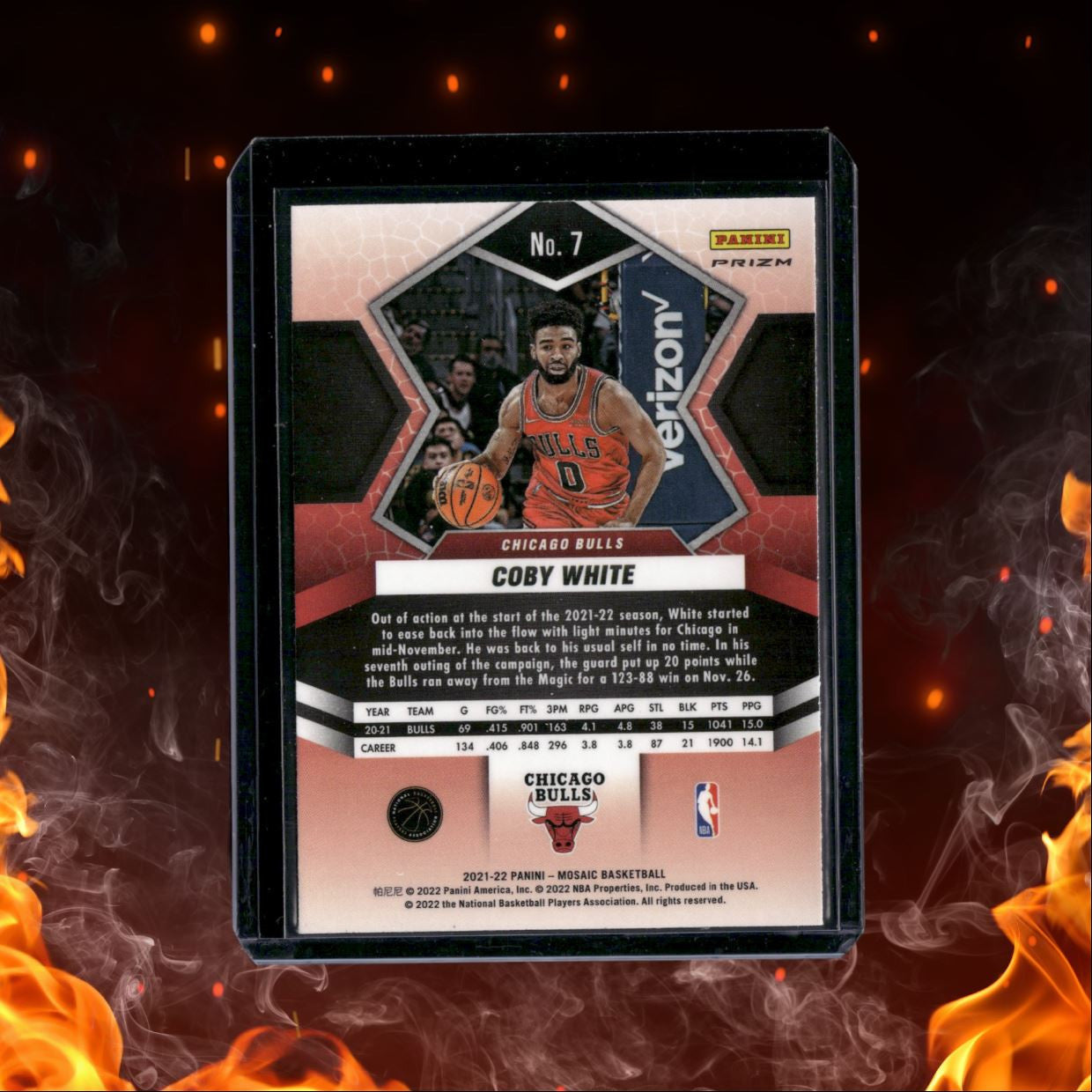 2021-22 Panini Mosaic Coby White Red Mosaic #7