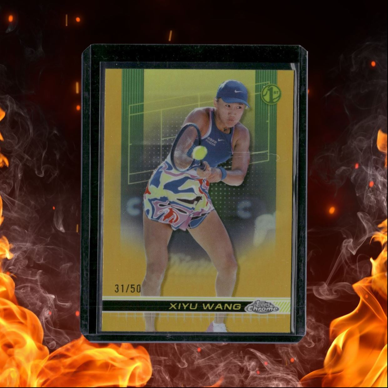 2024 Topps Chrome Tennis Xiyu Wang 1st Gold 31/50 #126