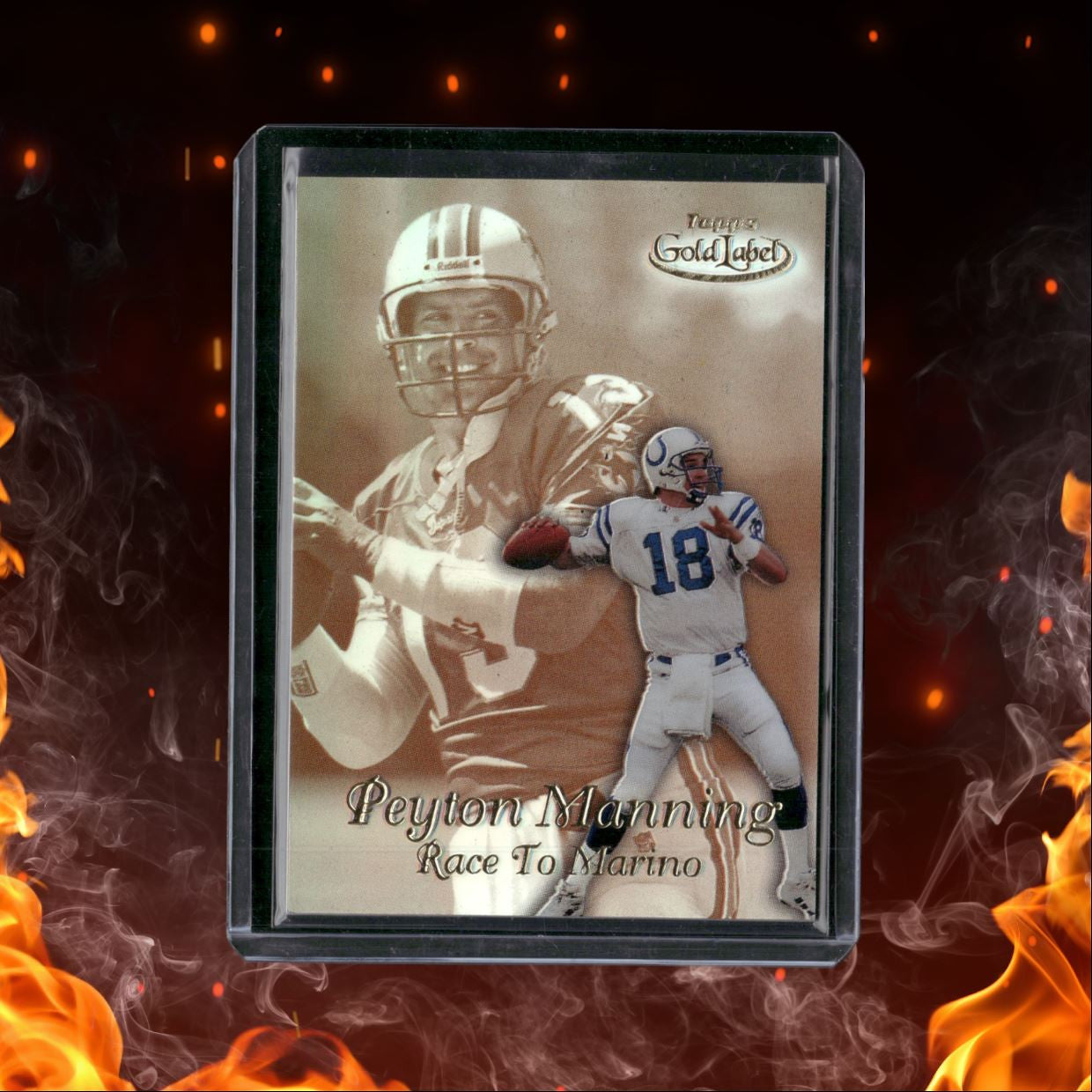 1999 Topps Gold Label Peyton Manning Race to Marino #R2