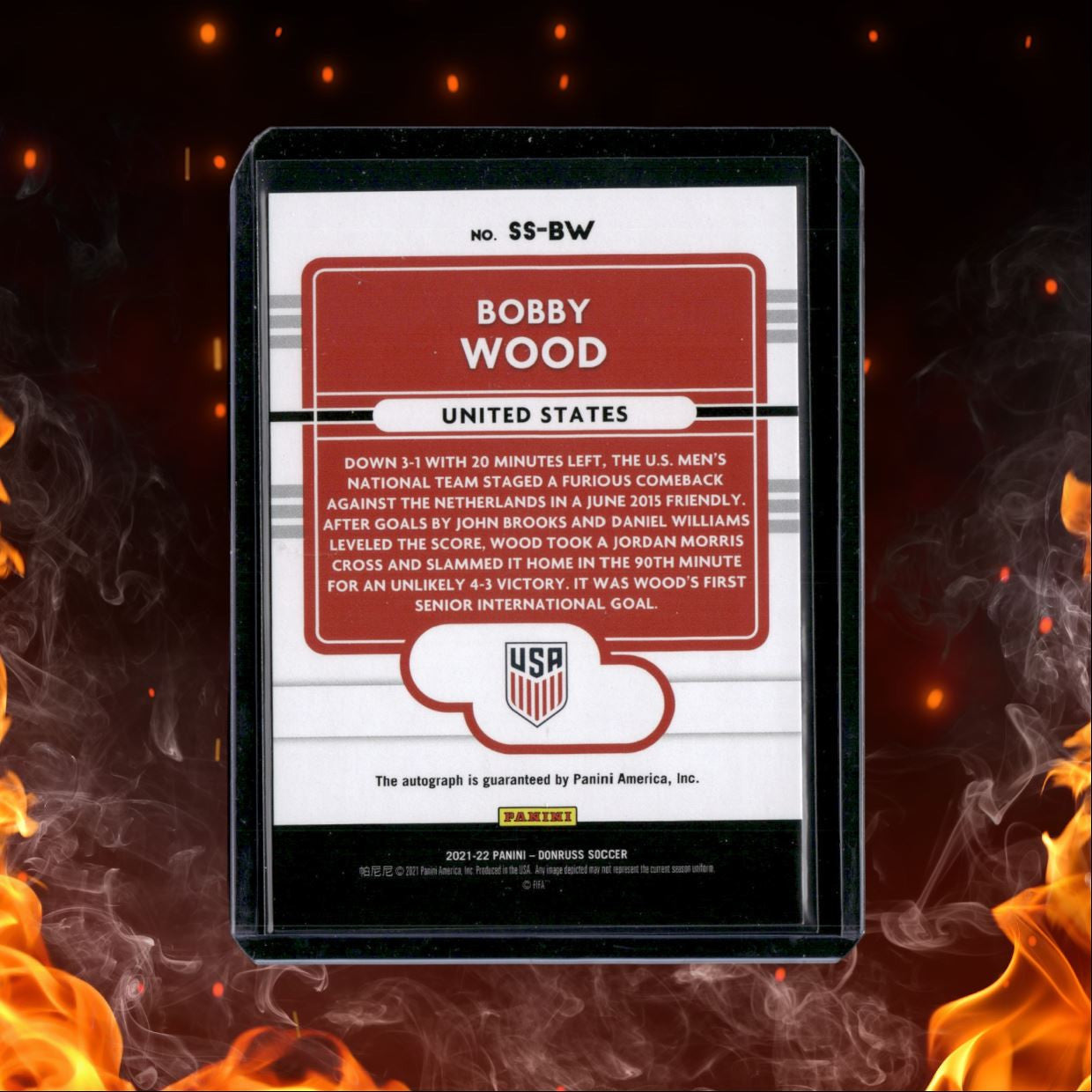 2021 Panini Donruss Bobby Wood signature series Auto #SS-BW