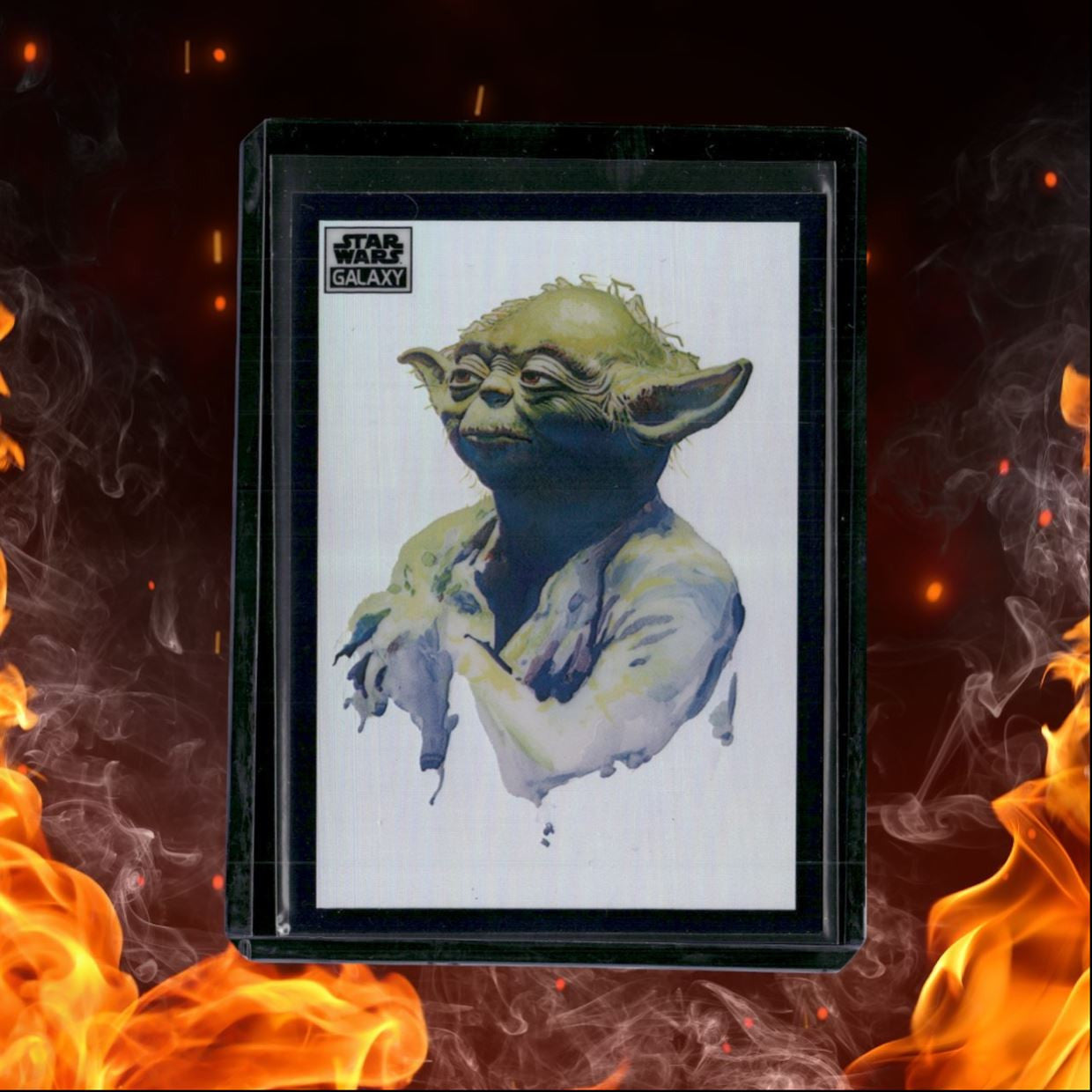 2022 Topps Star Wars Galaxy Chrome Yoda Refractor #7