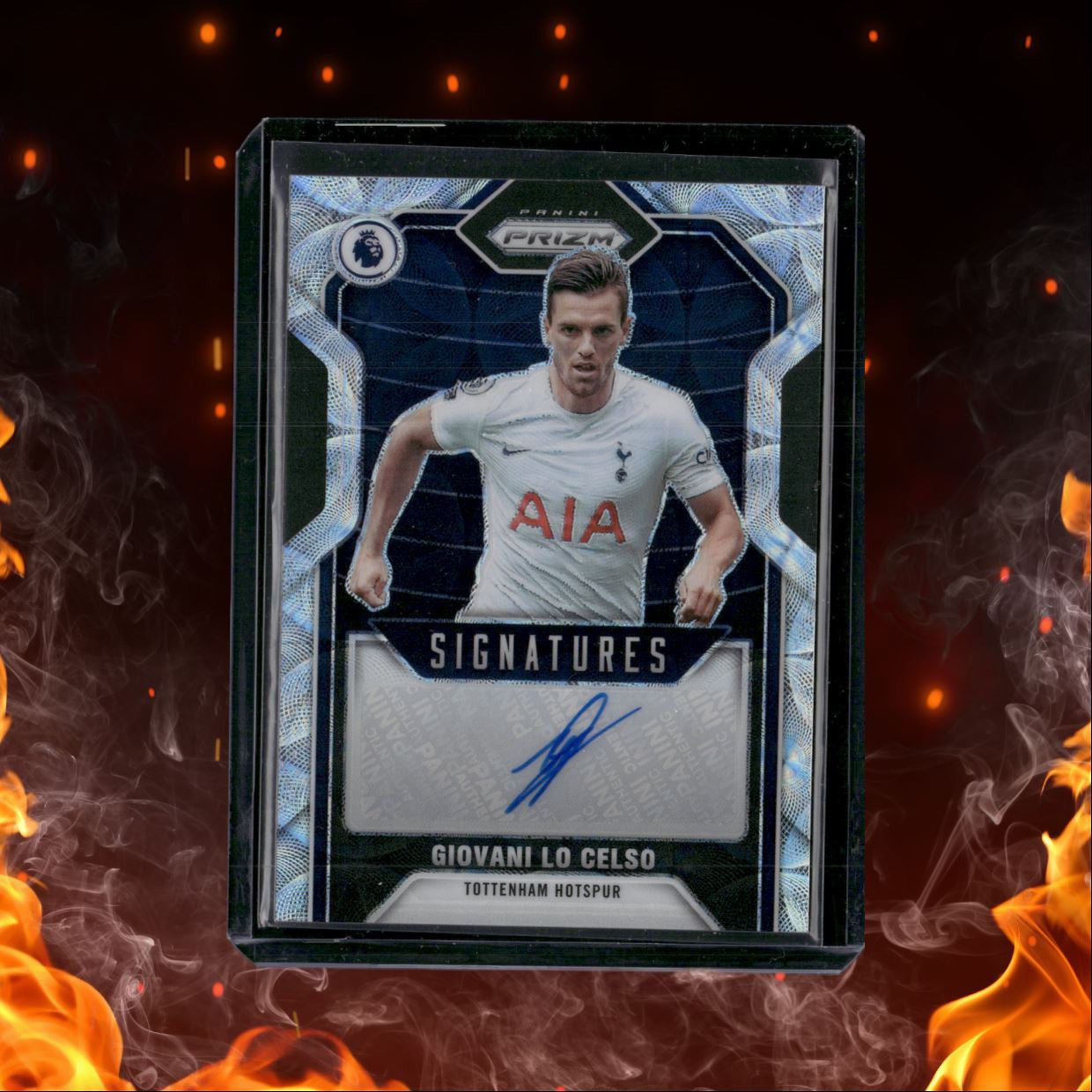 2021 Panini Prizm Premier League Giovani Lo Celso Signatures Scope Prizm Auto