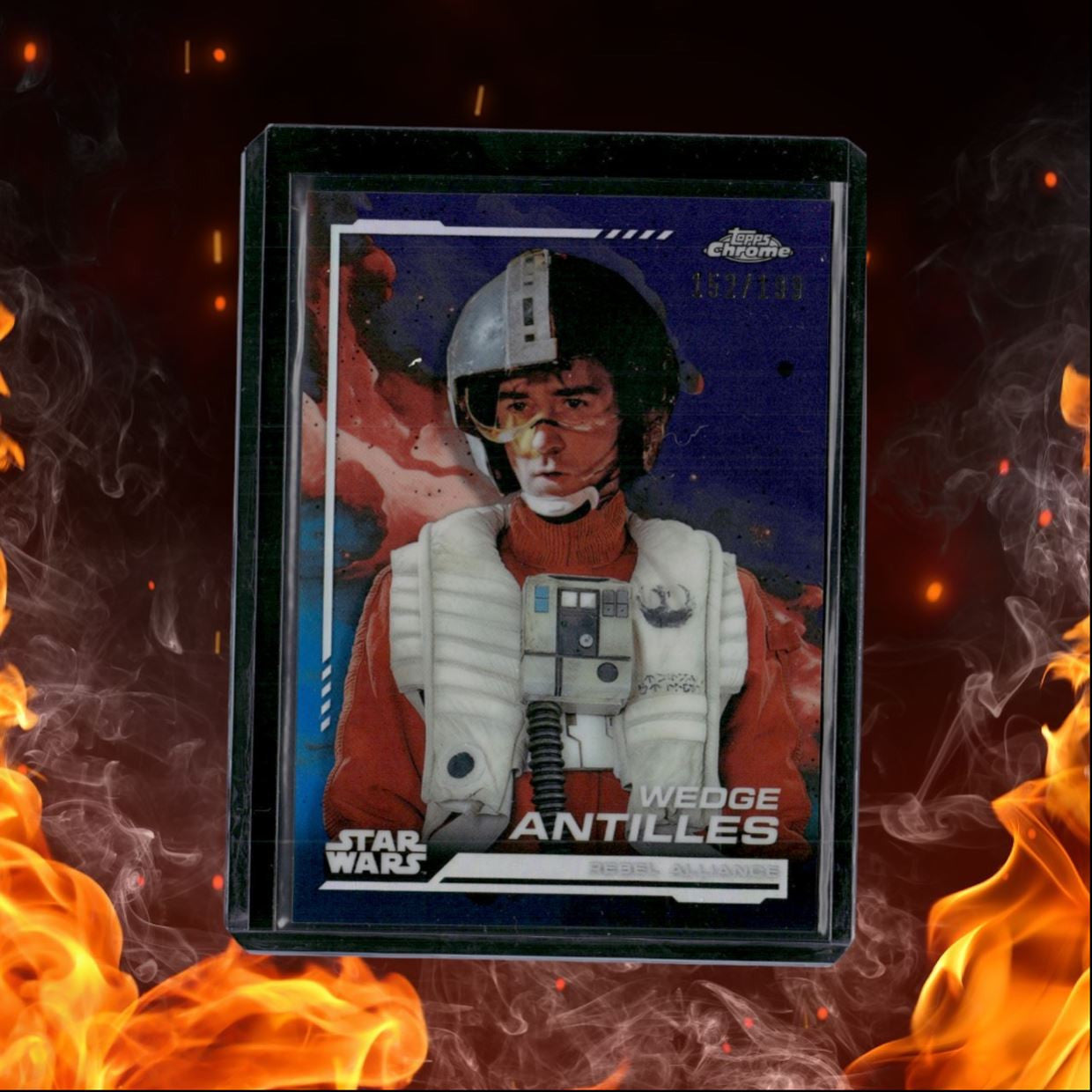 2024 Topps Chrome Star Wars Wedge Antilles Kamino Aqua Refractor 152/199 #105