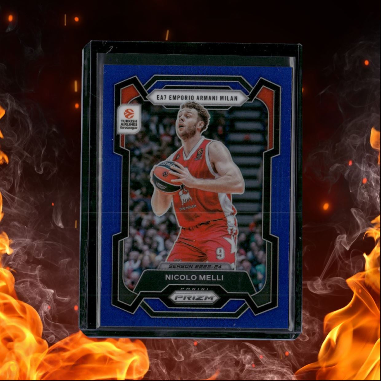 2023-24 Panini Prizm Euroleague Nicolo Melli Blue Prizm 160/199 #163