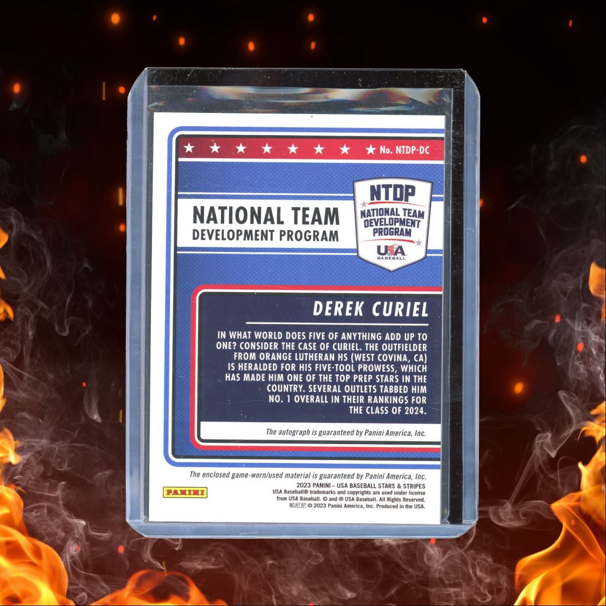2023 Panini USA Stars & Stripes Derek Curiel National Team Development Program