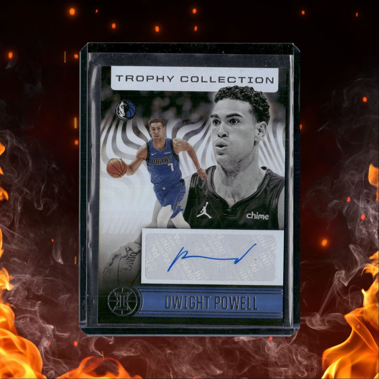2020-21 Panini Illusions Trophy Collection Signatures Dwight Powell #TC-DPW