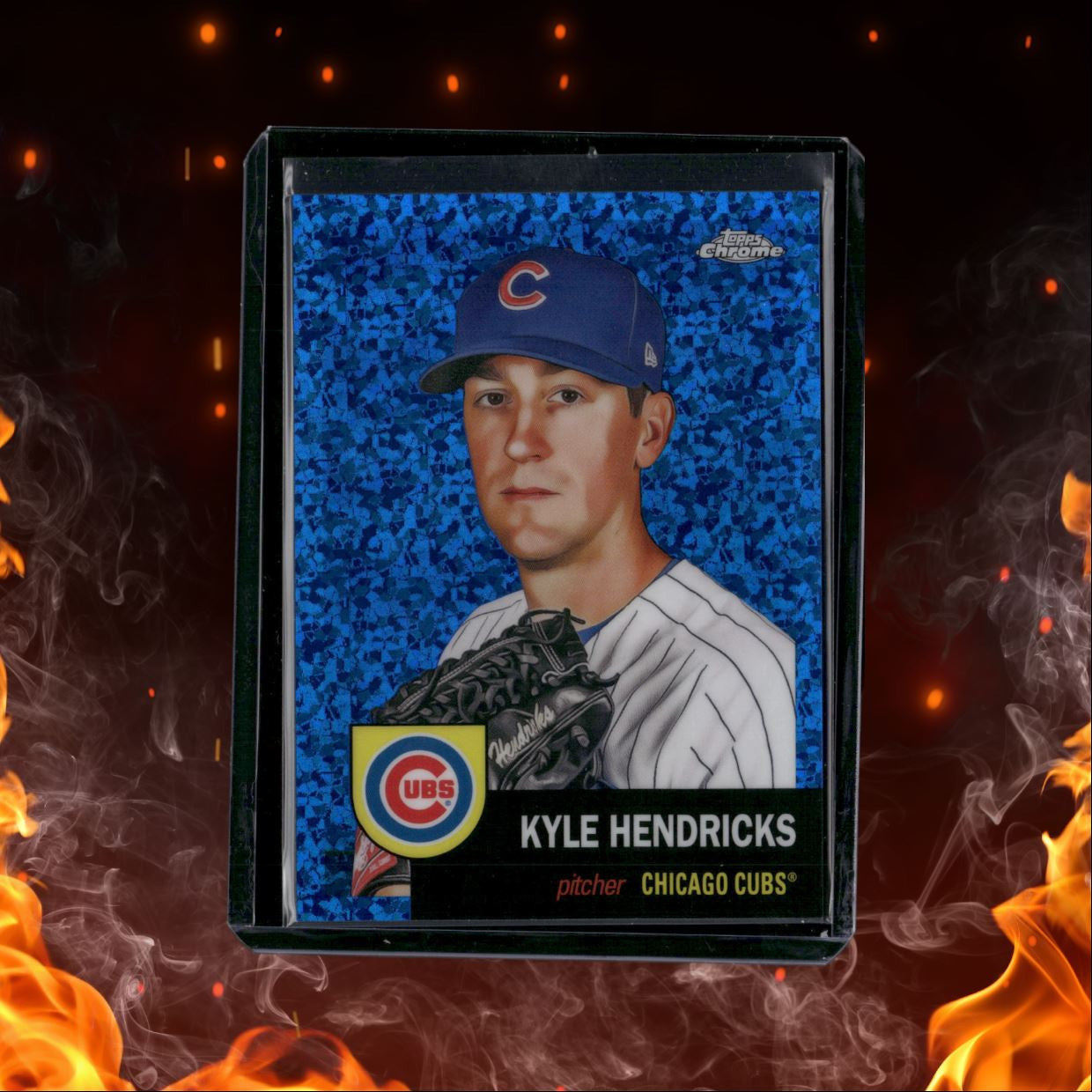 2022 Topps Chrome Platinum Anniversary Blue Kyle Hendricks 042/199 #474