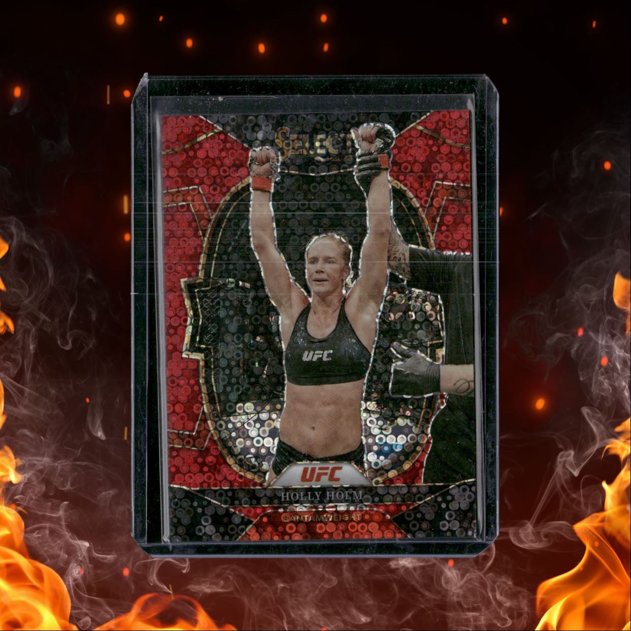 2023 Panini Select Holly Holm Red Concourse Disco Prizm 86/99 #44