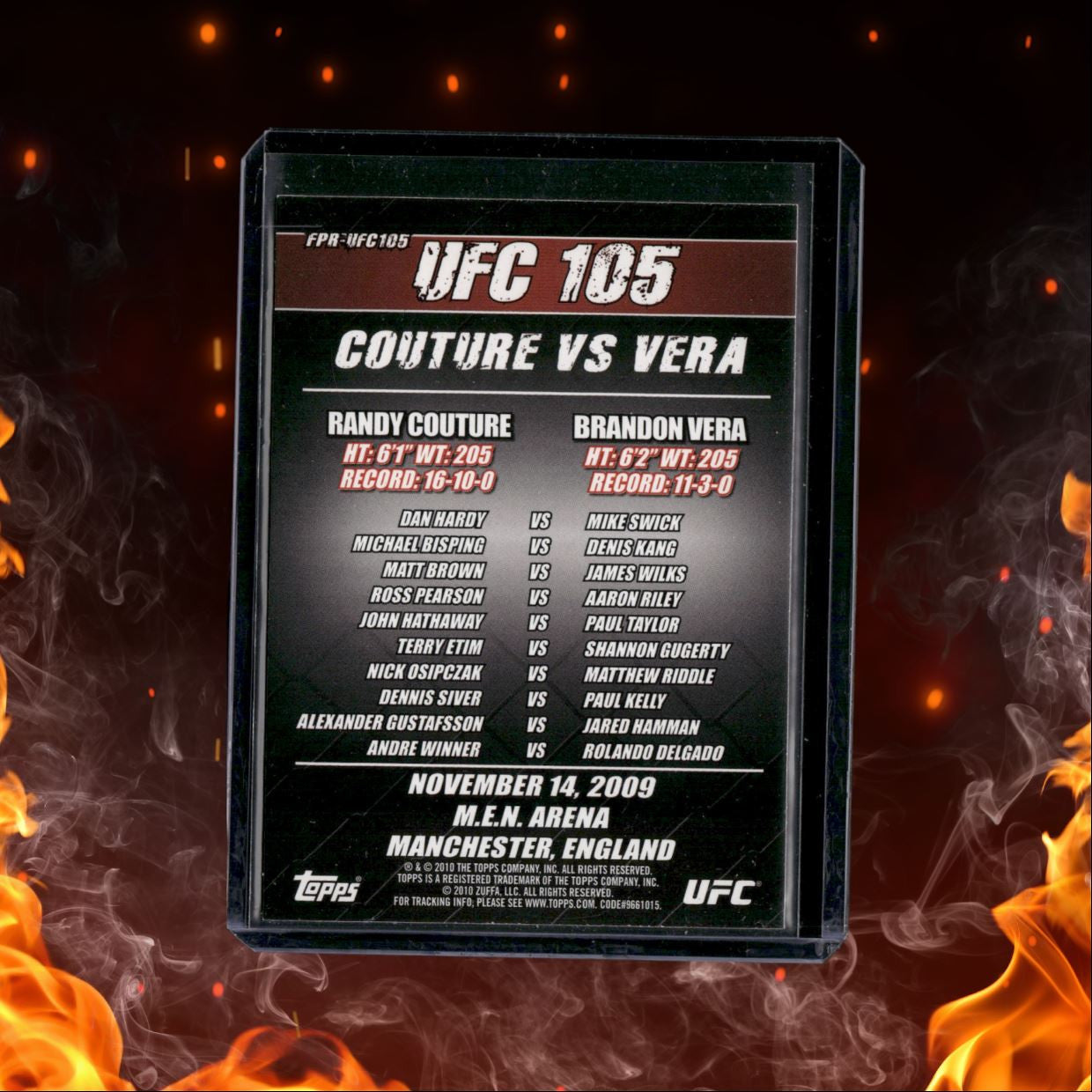 2010 Topps UFC UFC 105 Holo Couture VS Vera #FPR-UFC105