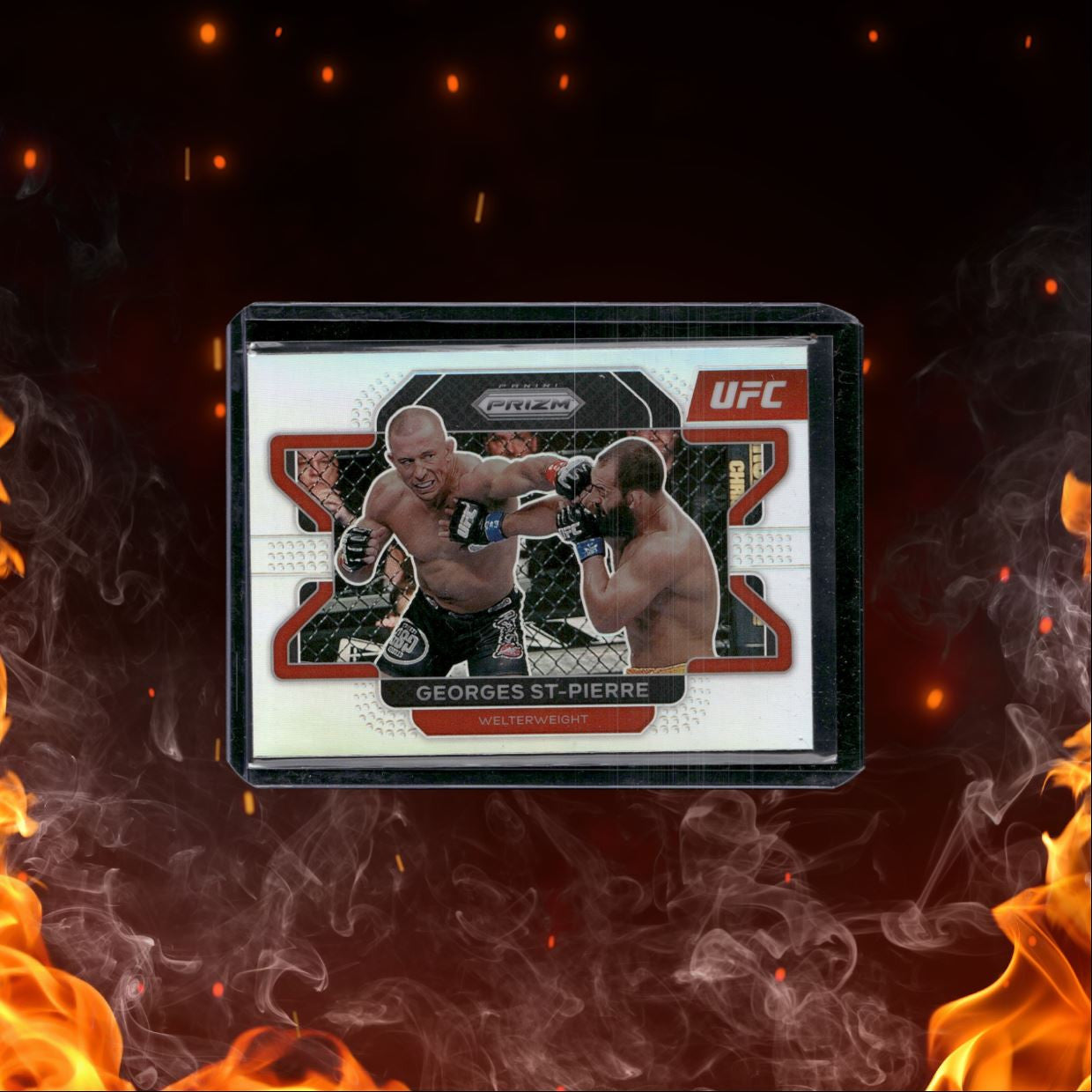 2022 Panini Prizm Georges St-Pierre Silver Prizm #61