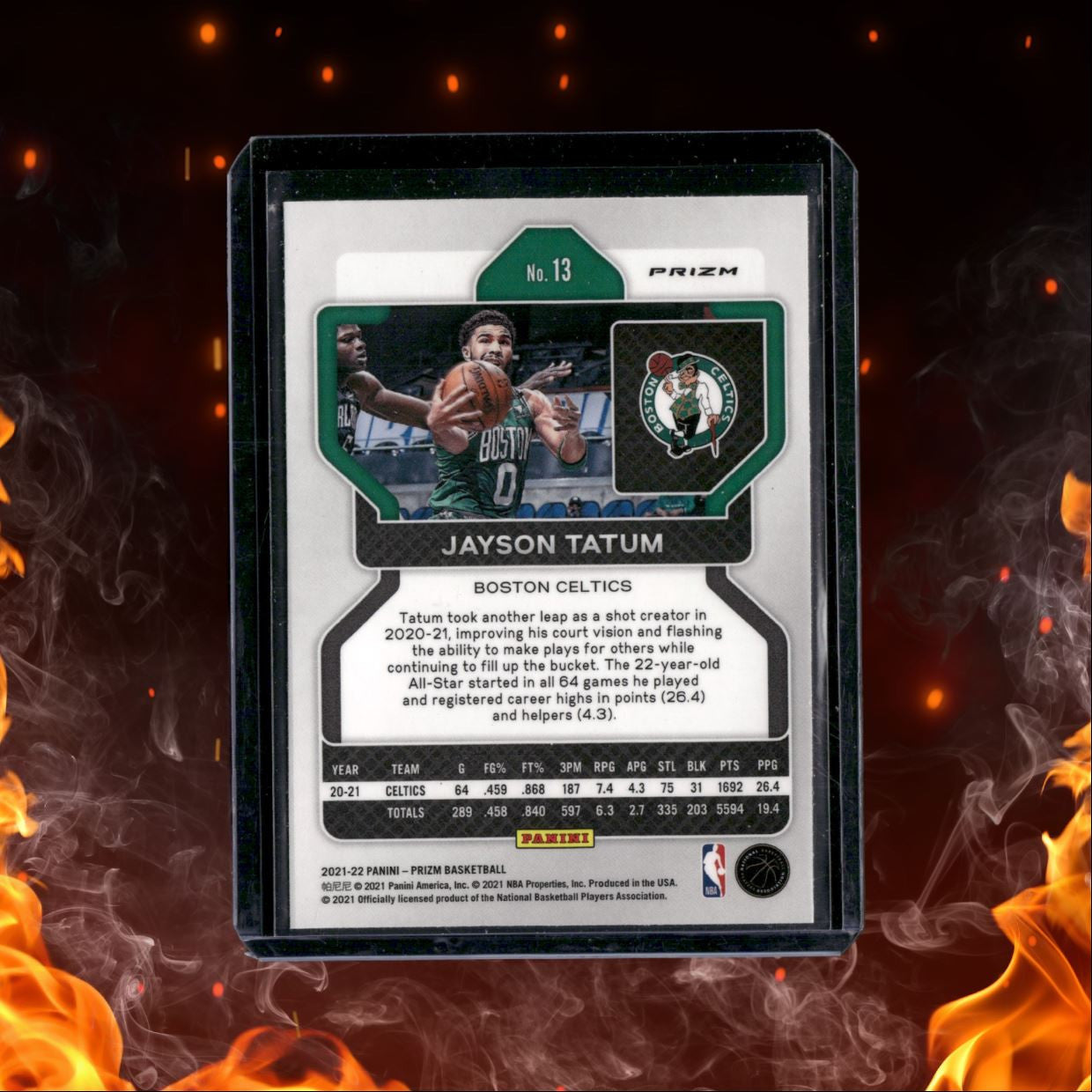 2021-22 Panini Prizm Jayson Tatum Silver Prizm #13