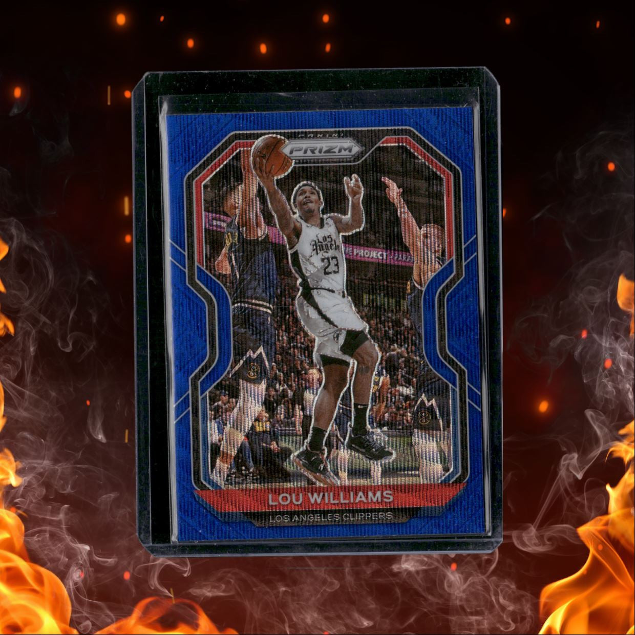 2020-21 Panini Prizm Lou Williams Blue Wave #151