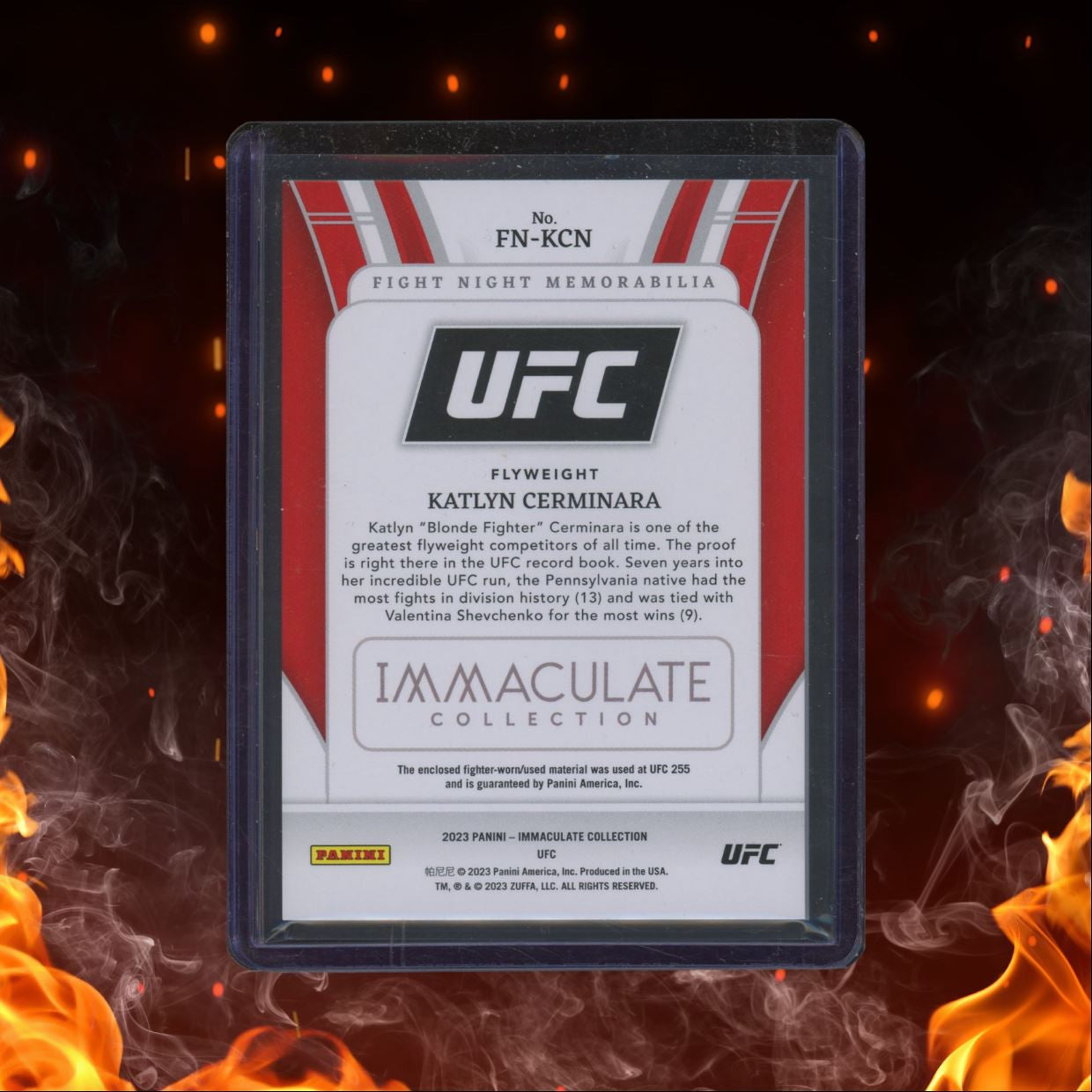 2023 Panini Immaculate Katlyn Cerminara 28/99 #FN-KCN