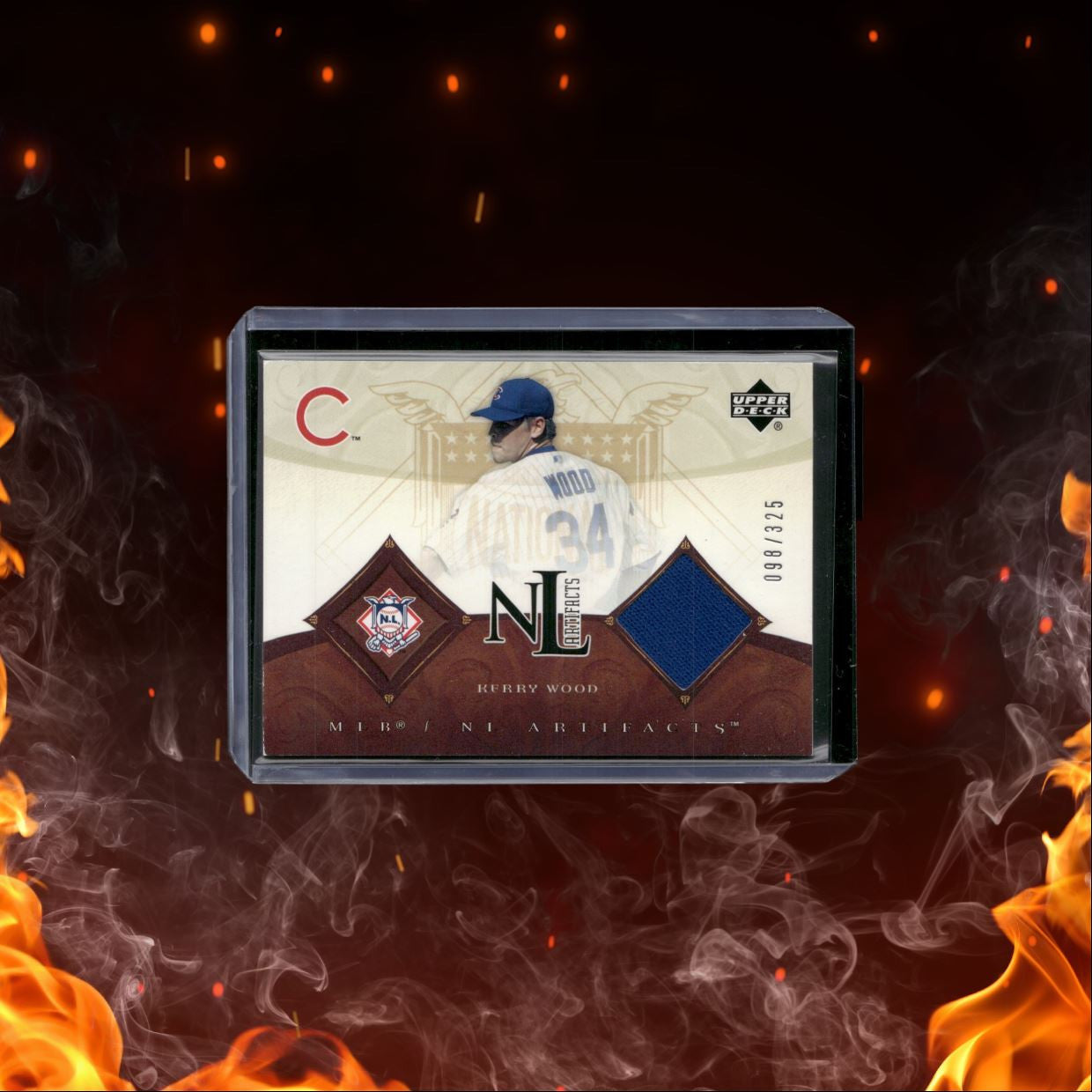 2005 Upper Deck Kerry Wood NL Patch 098/325 #NL-KW