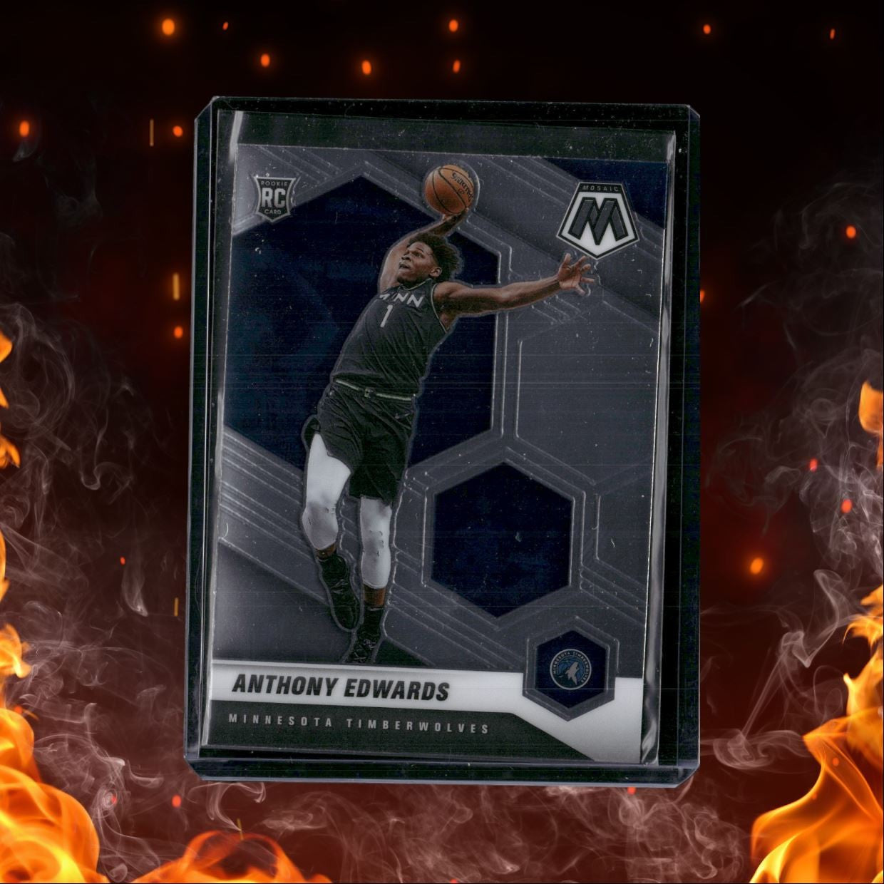 2020-21 Panini Mosaic Reactive Anthony Edwards Rookie #201