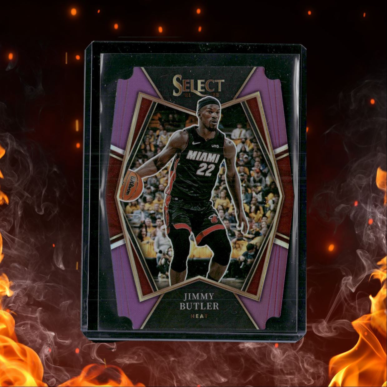 2021-22 Panini Select Purple Prizms Die Cut Jimmy Butler 85/99 #192