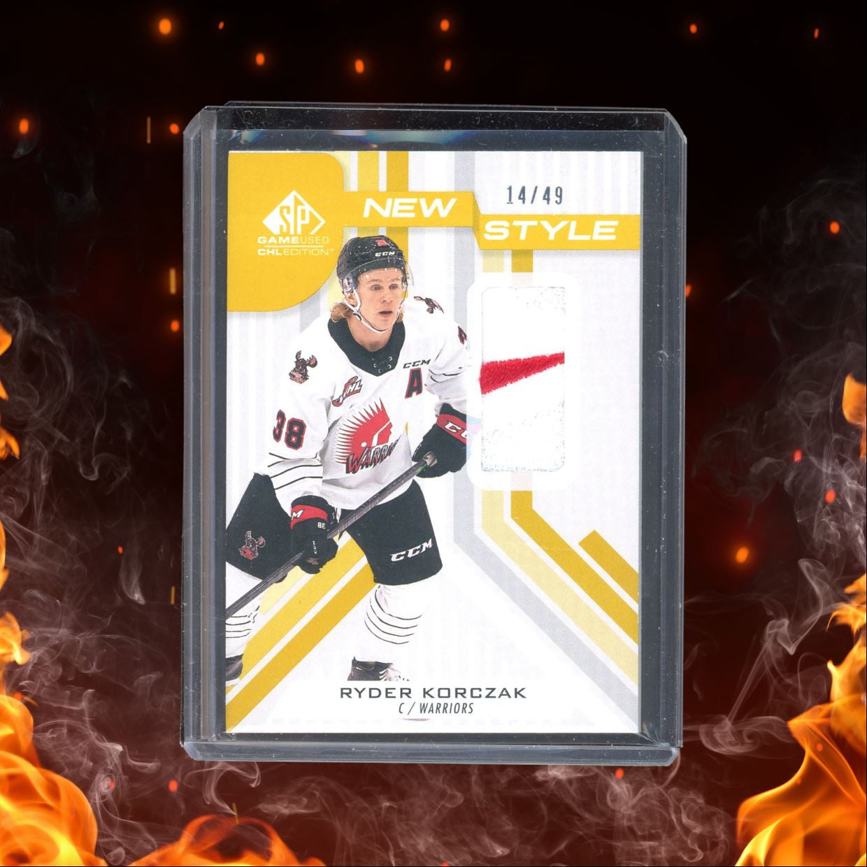 2021-22 SP Game Used CHL Ryder Korczak New Styles Rookie 14/49 #NS-RK