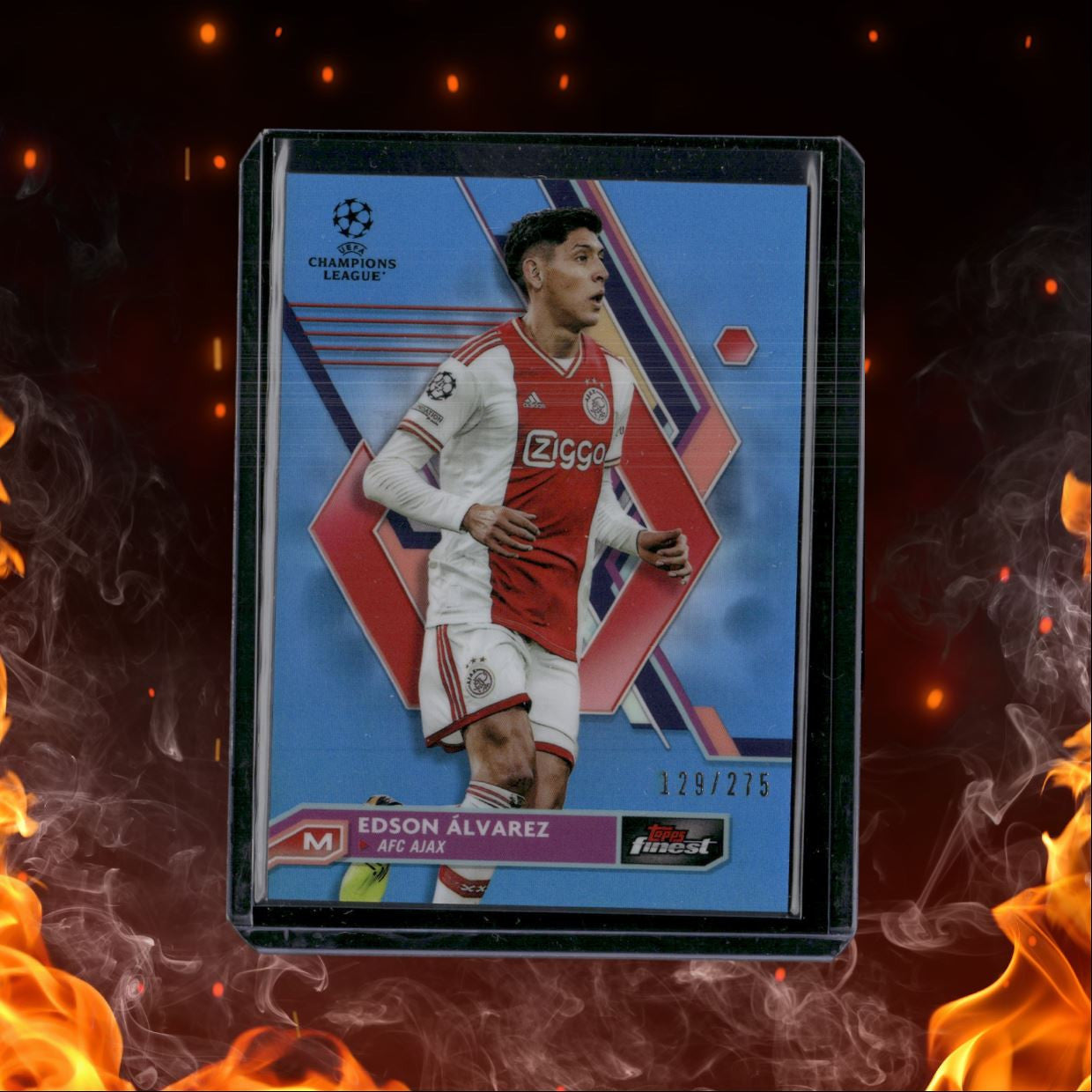 2022 Topps Finest Edson Alvarez Blue Refractor 129/275 #41