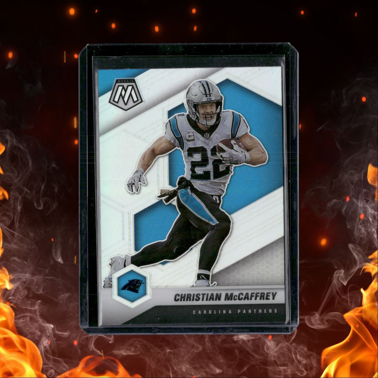 2021 Panini Mosaic Christian McCaffrey Silver Prizm #36