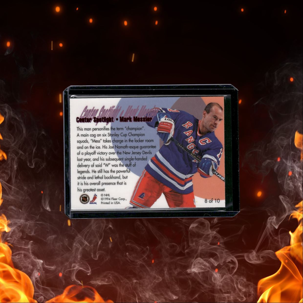 1994-95 Fleer Center Spotlight Mark Messier Purple #8