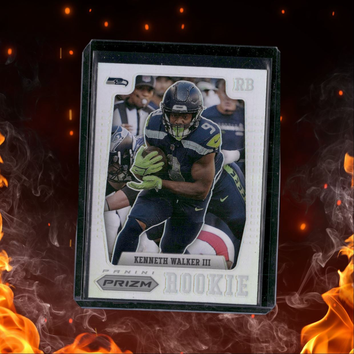 2022 Panini Prizm Flashback Rookie Prizms Kenneth Walker III Silver #PFR-10