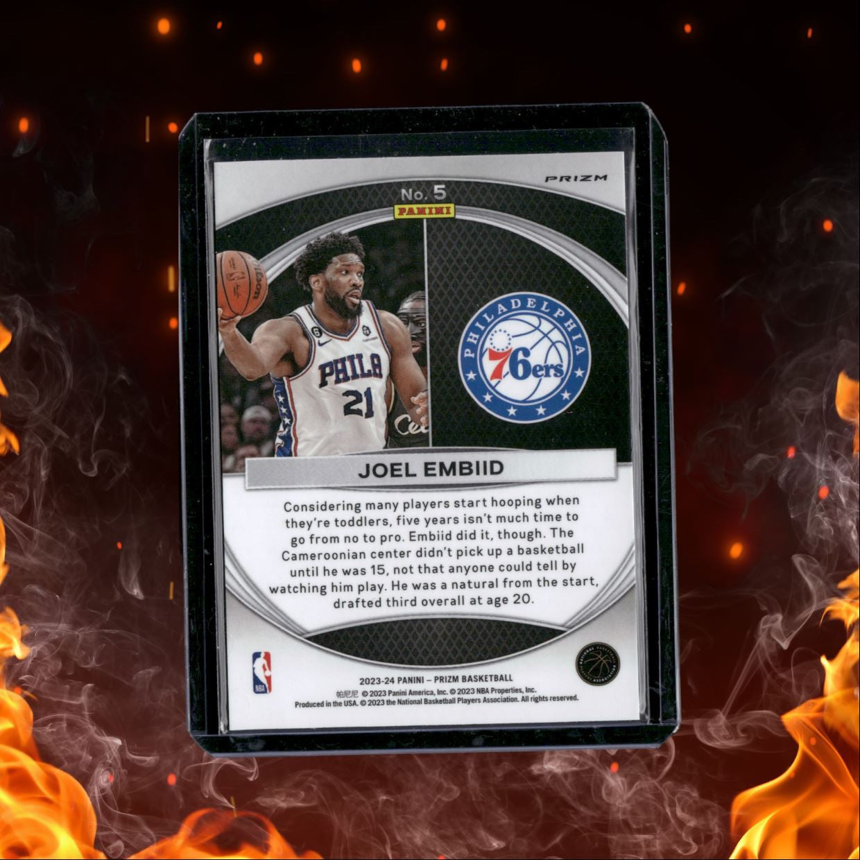 2023-24 Panini Prizm Global Reach Green Joel Embiid #5