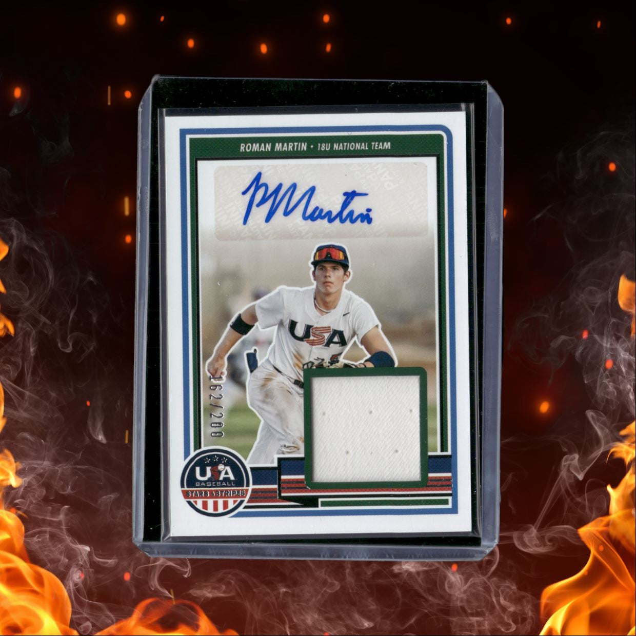 2023 Panini Stars & Stripes Roman Martin Relic Auto 162/200 #SM-RM