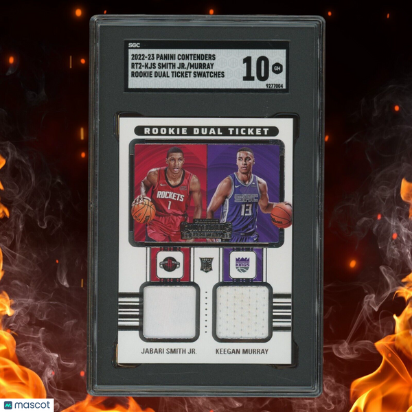 2022-23 Panini Contenders SMITH JR. | MURRAY Dual Rookie Ticket Swatches SGC 10