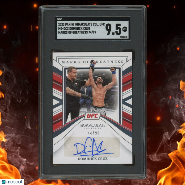 2023 Panini Immaculate DOMINICK CRUZ Marks of Greatness Auto /99 SGC 9.5 #MG-DCZ