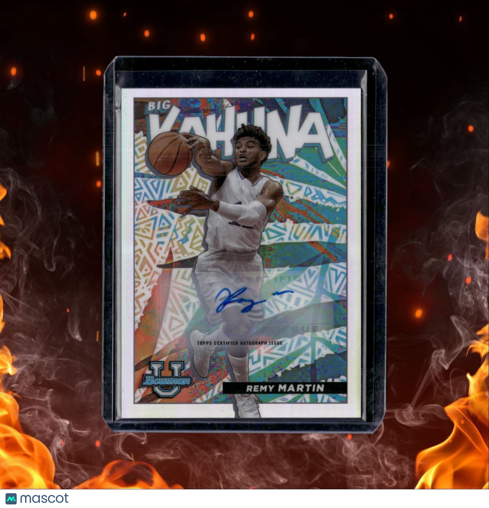 2022-23 Topps Chrome Bowman University Remy Martin Big Kahuna Auto Rookie Auto