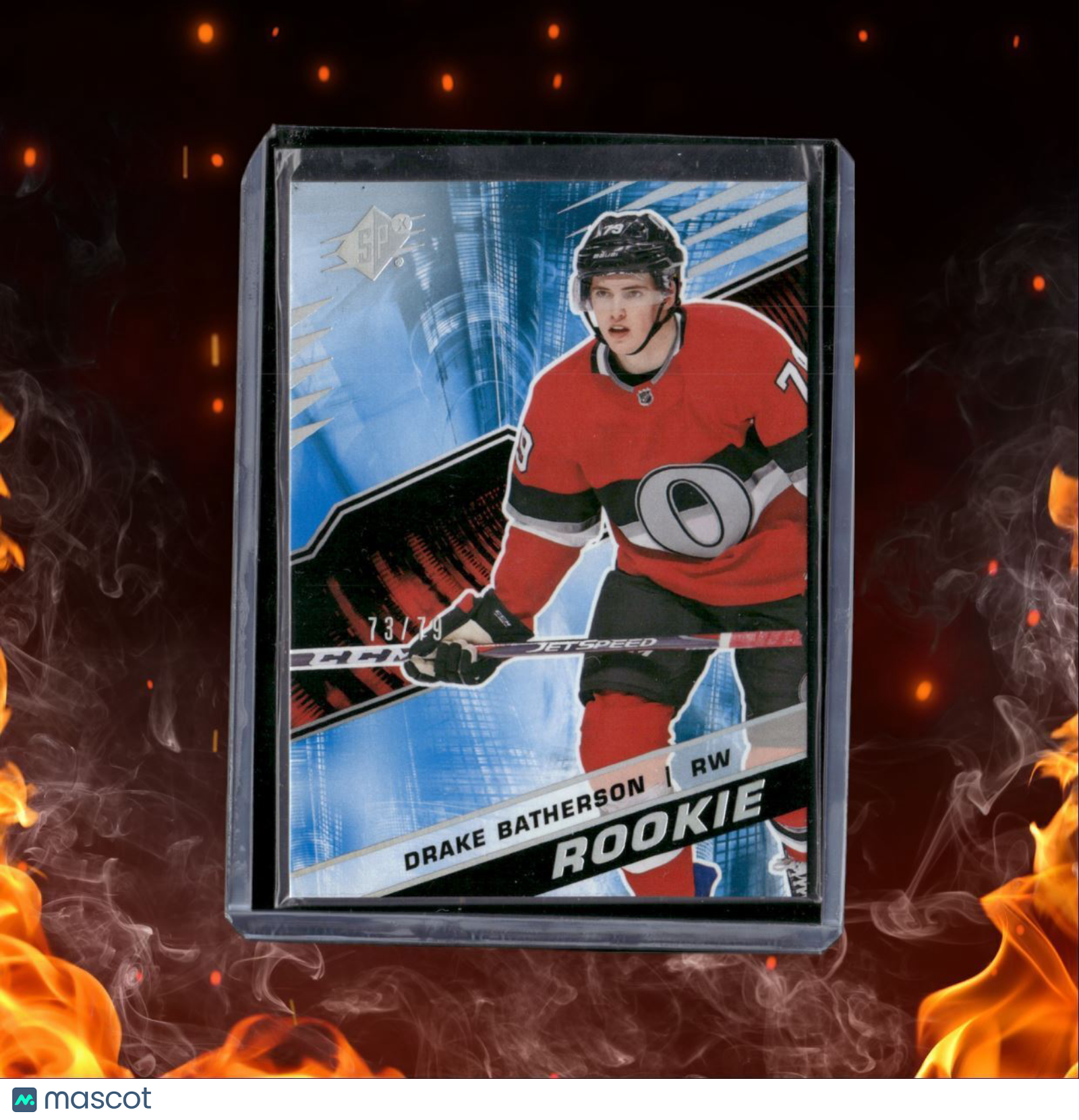 2018-19 Upper Deck SPx Drake Batherson Blue Rookie 73/79 #R-DB