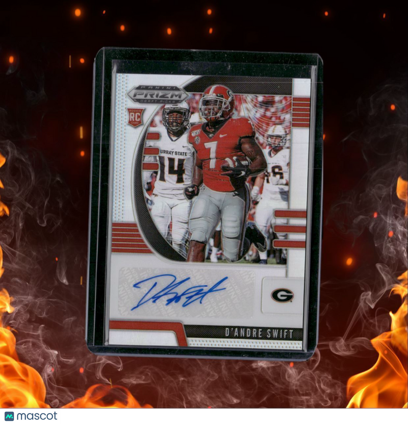 2020 Panini Prizm Draft Picks D'Andre Swift Silver Prizm Rookie Auto