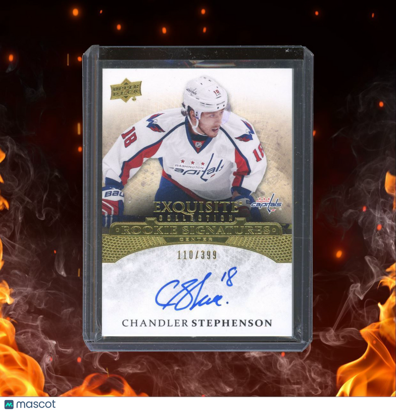 2015-16 Upper Deck Exquisite Chandler Stephenson Rookie Auto 110/399