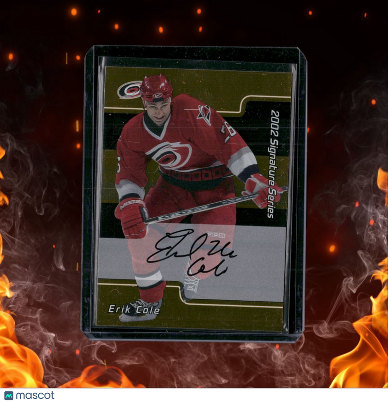 2002-03 In The Game Erik Cole First Signature Card Auto