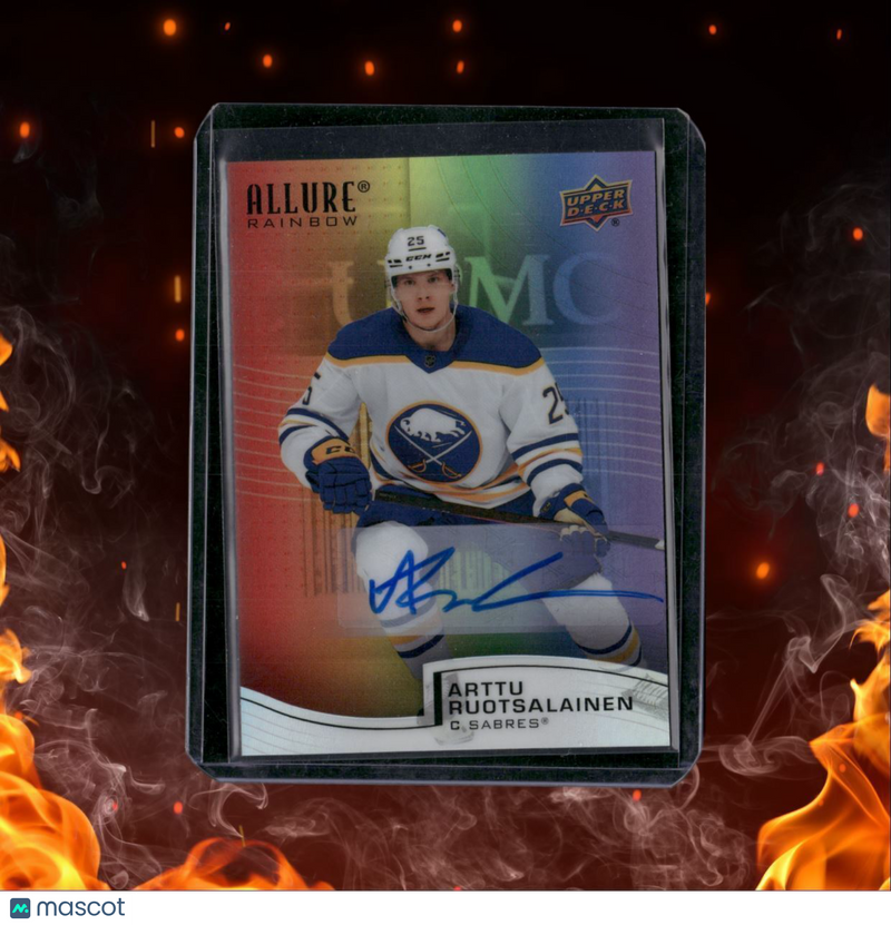 2021-22 Upper Deck Allure Arttu Ruotsalainen Rainbow Rookie Auto