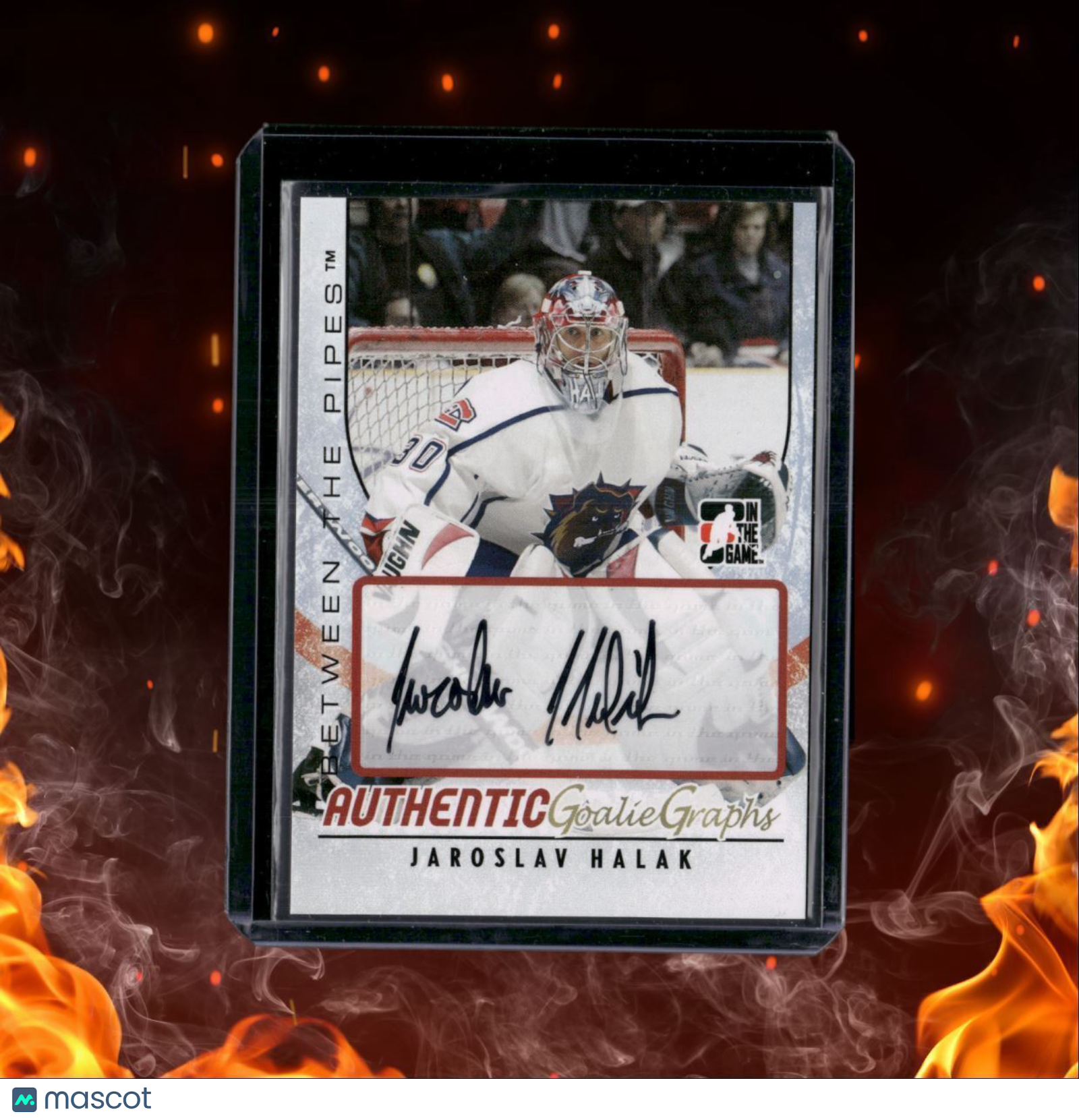 2007-08 In The Game Jaroslav Halak Between the Pipes Goalie Graphs Auto #A-JH