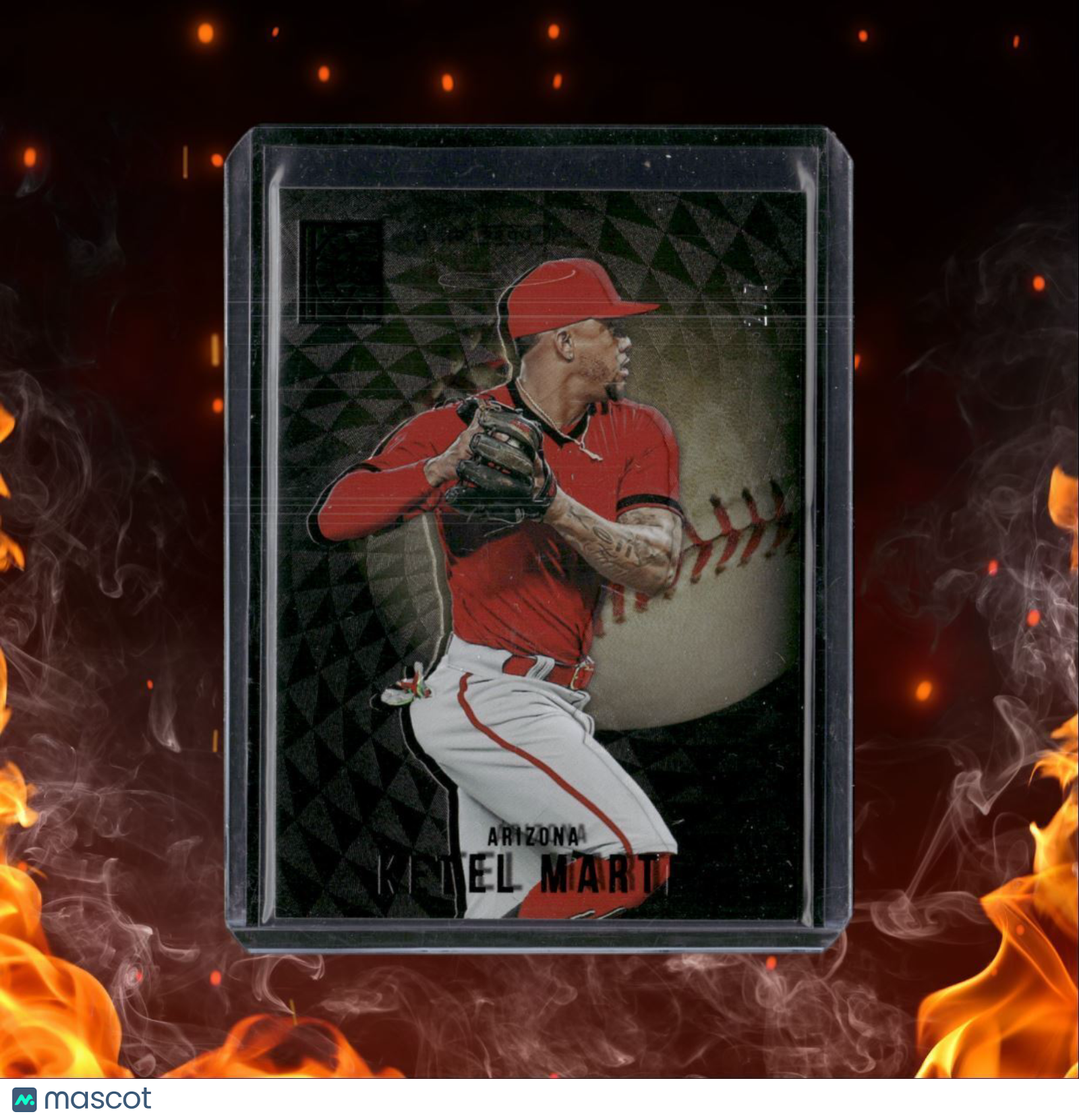 2022 Panini Capstone Ketel Marte Artist Proof Black 2/7 #176