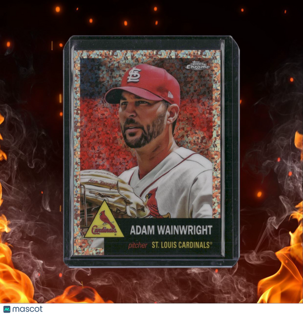 2022 Topps Chrome Platinum Anniversary Adam Wainwright Rose Gold Mini Diamond