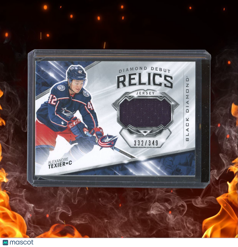 2019-20 Upper Deck Black Diamond Alexandre Texier Diamond Debut Relics Rookie