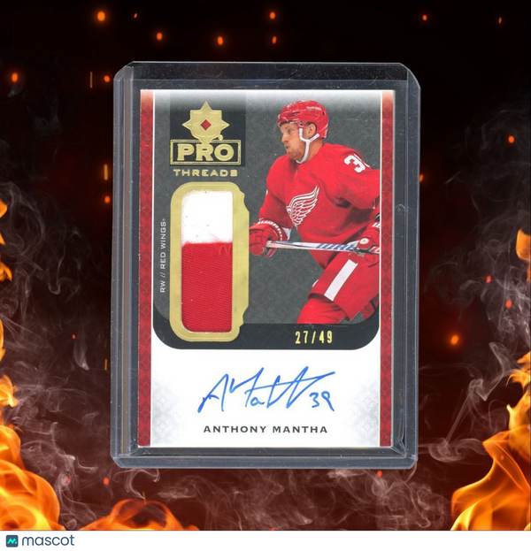 2019-20 Upper Deck Ultimate Collection Anthony Mantha Pro Threads Gold Auto