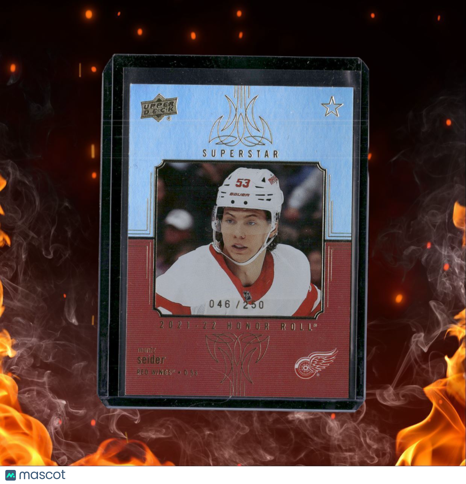 2021-22 Upper Deck Moritz Seider Honor Roll Rainbow Rookie 046/250 #HR-51