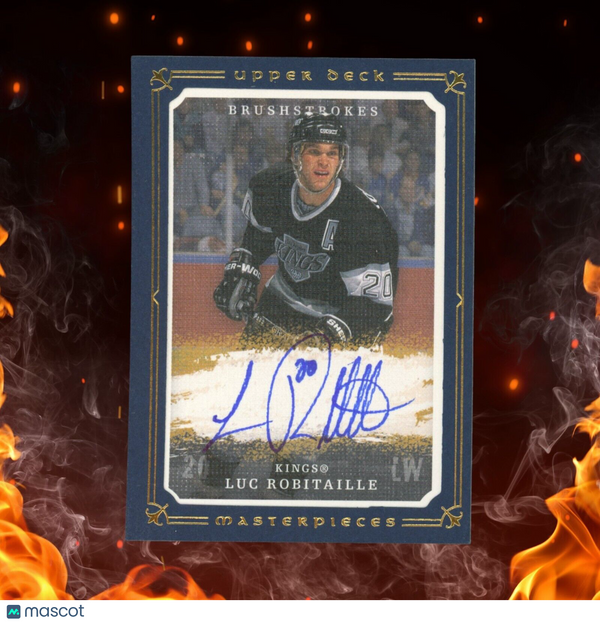 2008-09 Upper Deck Masterpieces LUC ROBITAILLE Auto /25 Brushstrokes #MB-RO