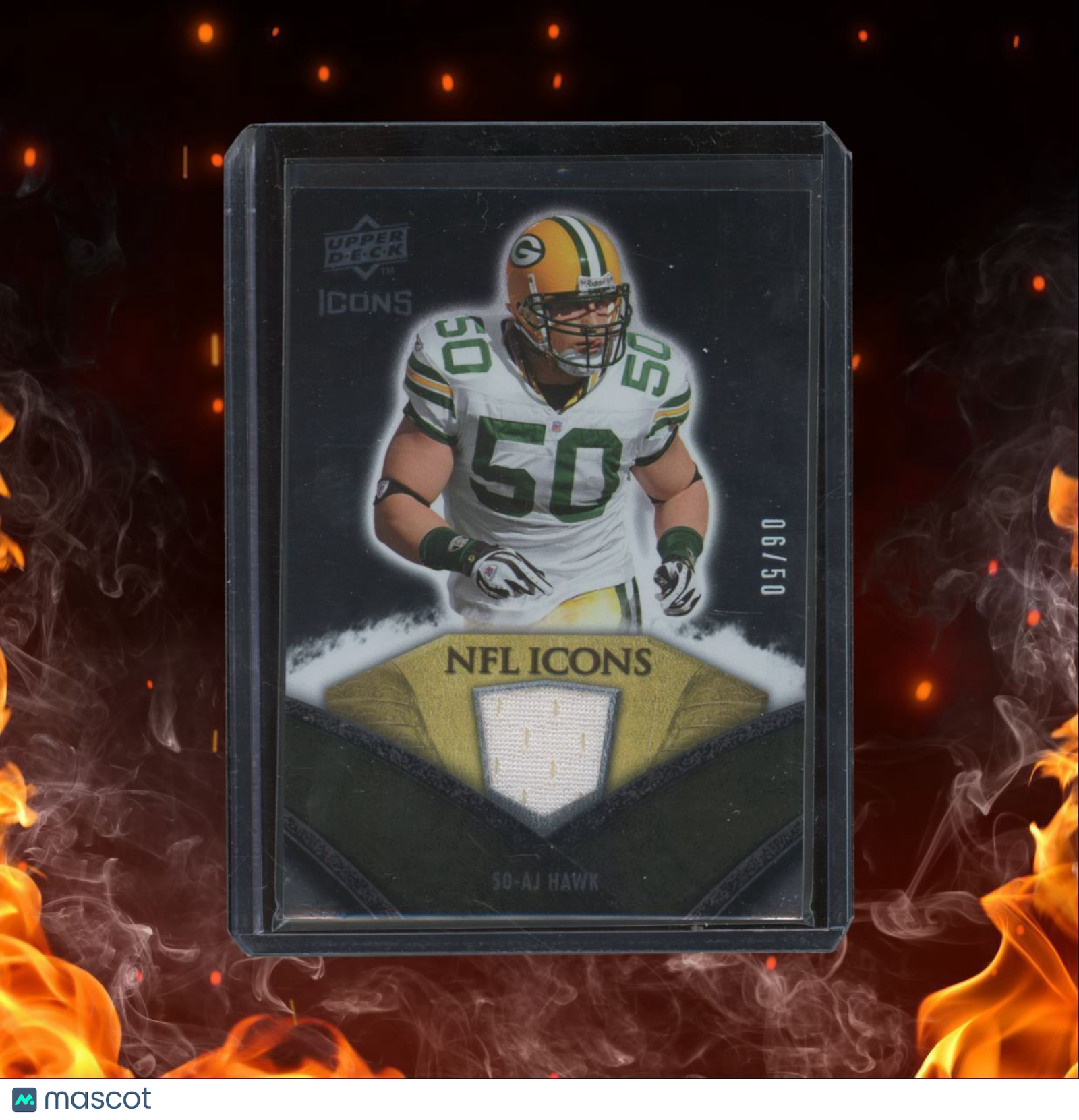 2008 Upper Deck Icons AJ Hawk NFL Icons Jersey 05/90 #NFL5