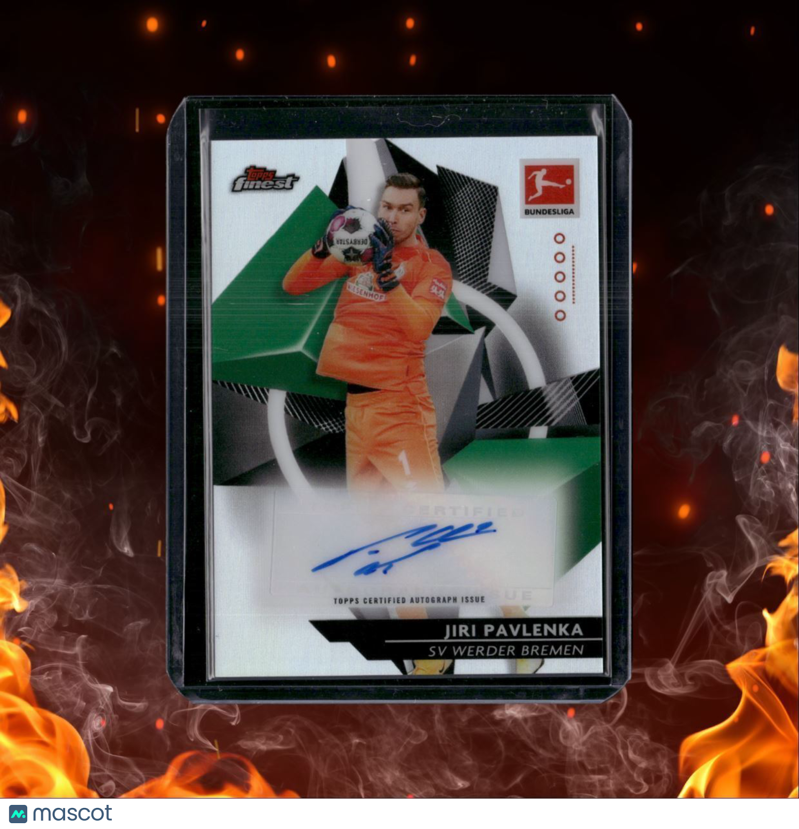 2020 Topps Finest Bundesliga Jiri Pavlenka Auto #24