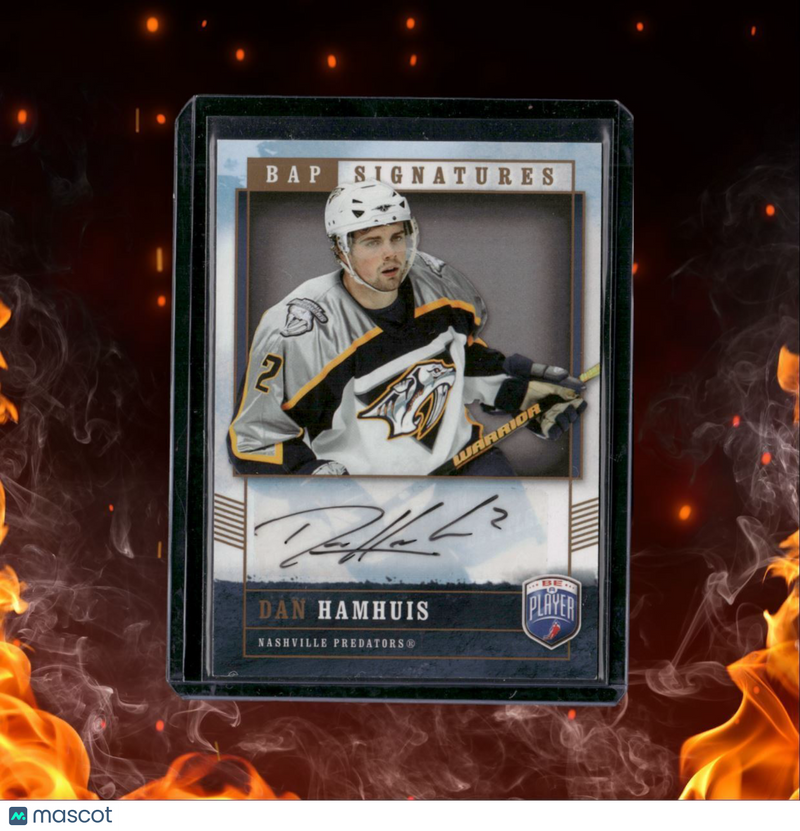 2006-07 Be A Player Signatures Dan Hamhuis Auto