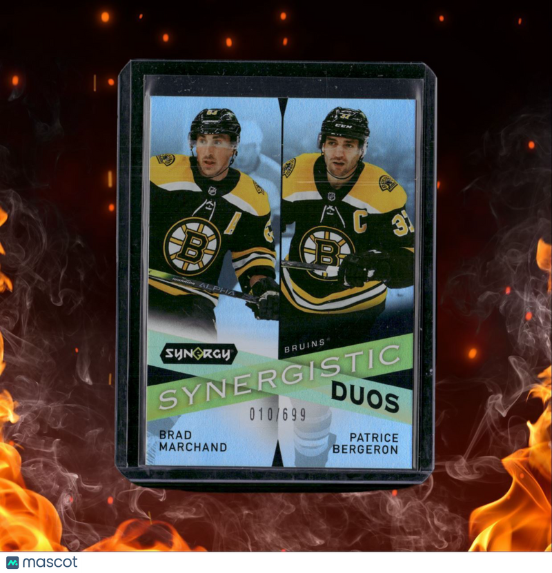 2022-23 Upper Deck Synergy Brad Marchand / Patrice Bergeron Synergistic Duos